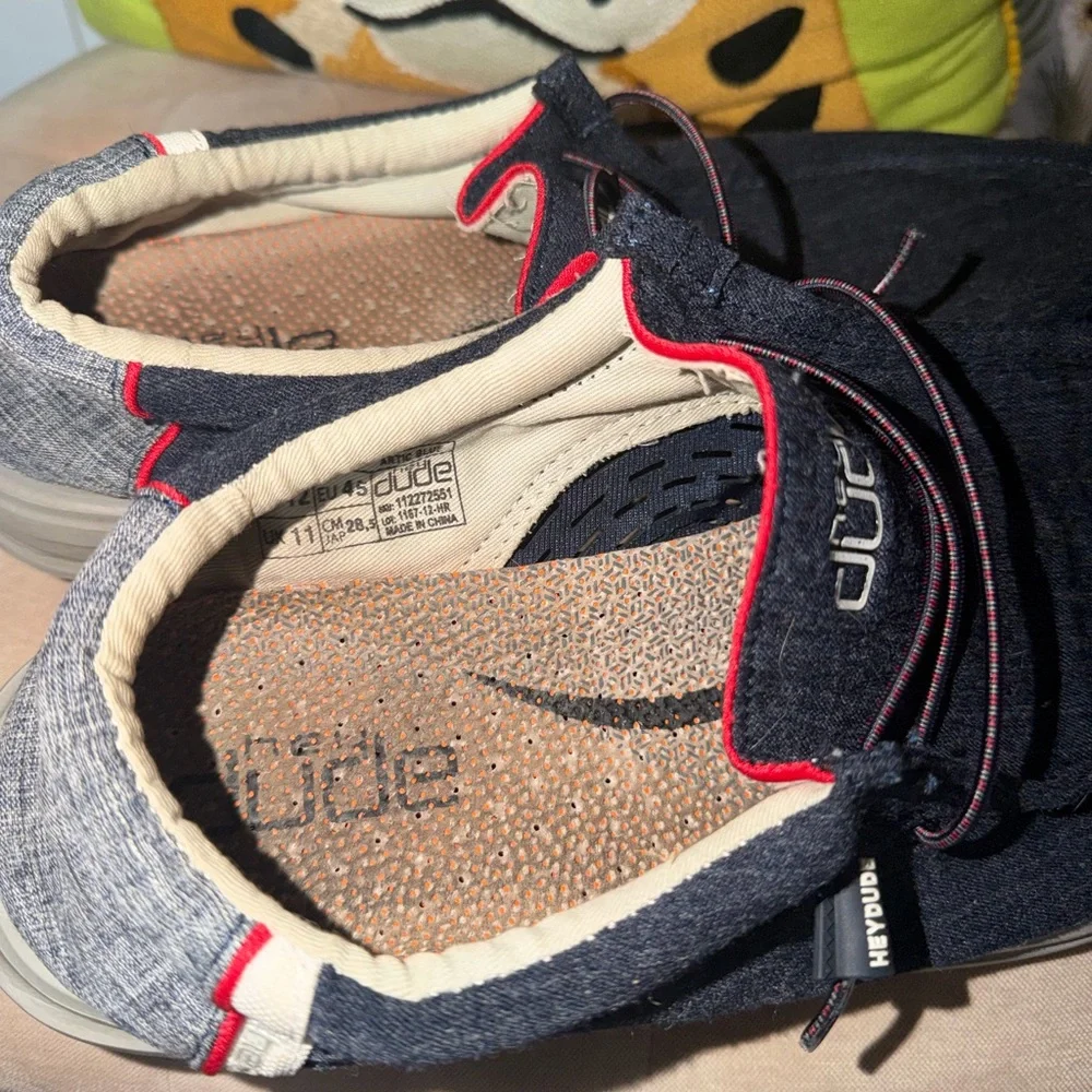 Hey Dude Navy and Gray Lightweight Slip-On Sneakers - Picture 5 of 5